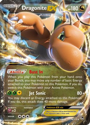 Dragonite EX 74/111 - Holofoil