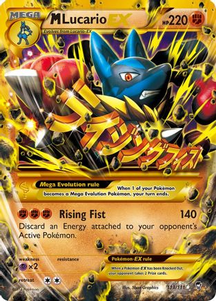 M Lucario EX (Secret) 113/111 - Holofoil