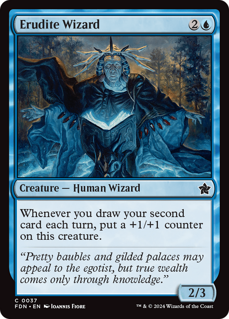 Erudite Wizard (FDN-037) -  Foil