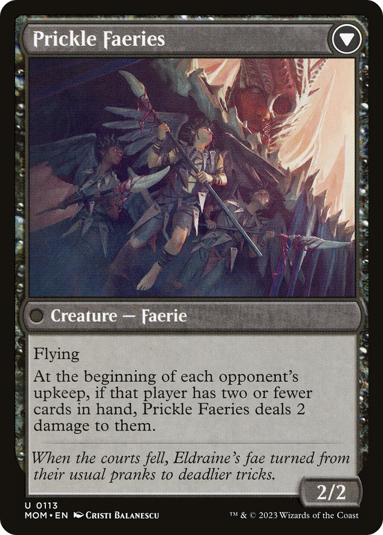 Invasion of Eldraine // Prickle Faeries (MOM-113) -  Foil