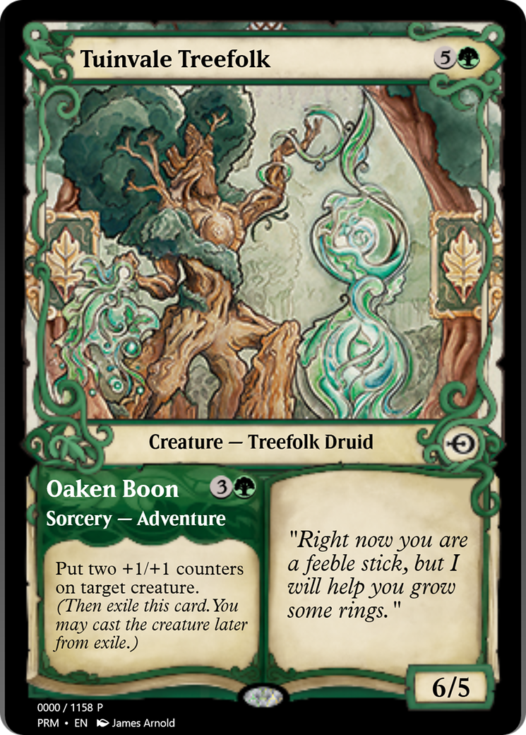 Tuinvale Treefolk // Oaken Boon (PRM-78818) -  Foil