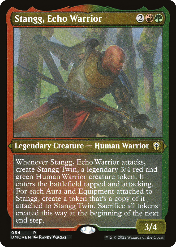 Stangg, Echo Warrior (DMC-064) -  Etched Foil