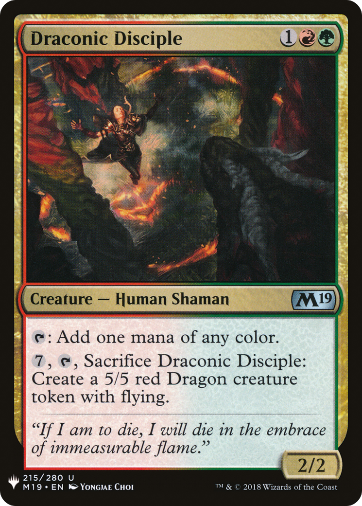 Draconic Disciple (LIST-M19-215) -