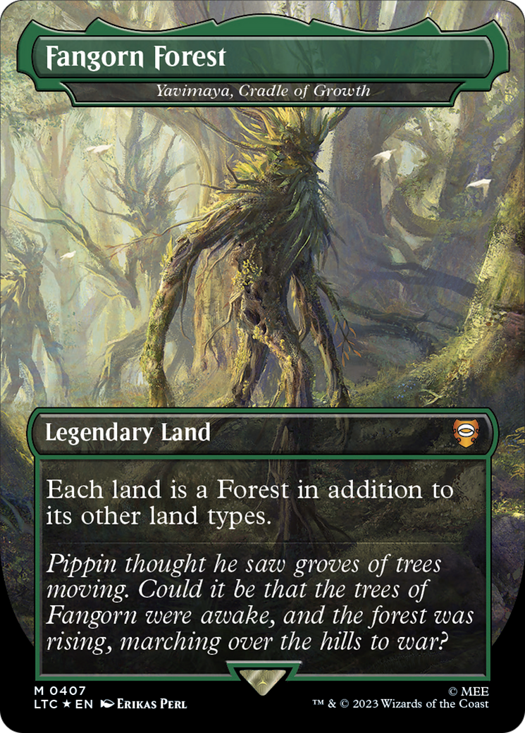 Yavimaya, Cradle of Growth (LTC-407) -  / Fangorn Forest (Borderless) Foil