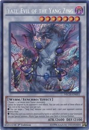 Yazi, Evil of the Yang Zing (NECH-EN051) - The New Challengers 1st Edition