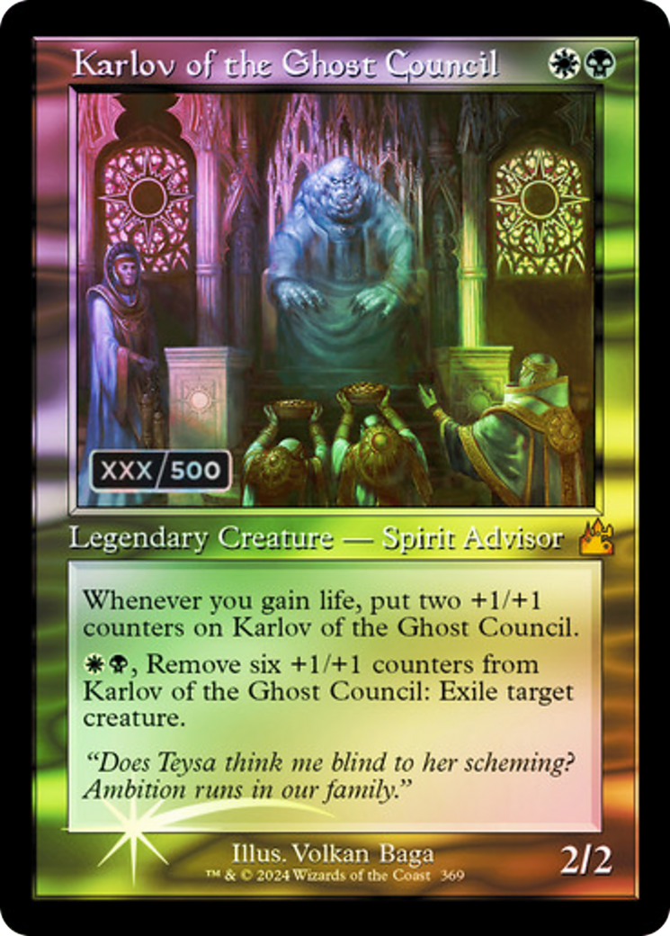 Karlov of the Ghost Council (RVR-369Z) -  Foil