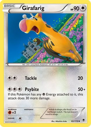 Girafarig 82/119 - Reverse Holofoil