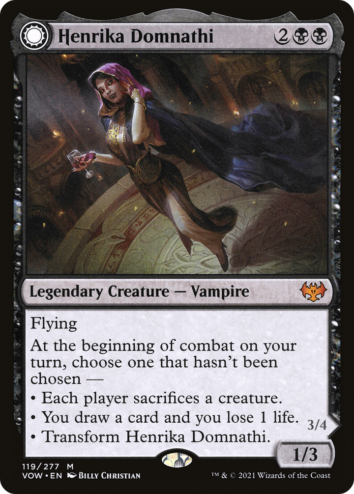 Henrika Domnathi // Henrika, Infernal Seer (VOW-119) - : (Double Faced Transform) Foil