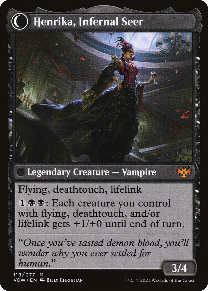 Henrika Domnathi // Henrika, Infernal Seer (VOW-119) - : (Double Faced Transform)