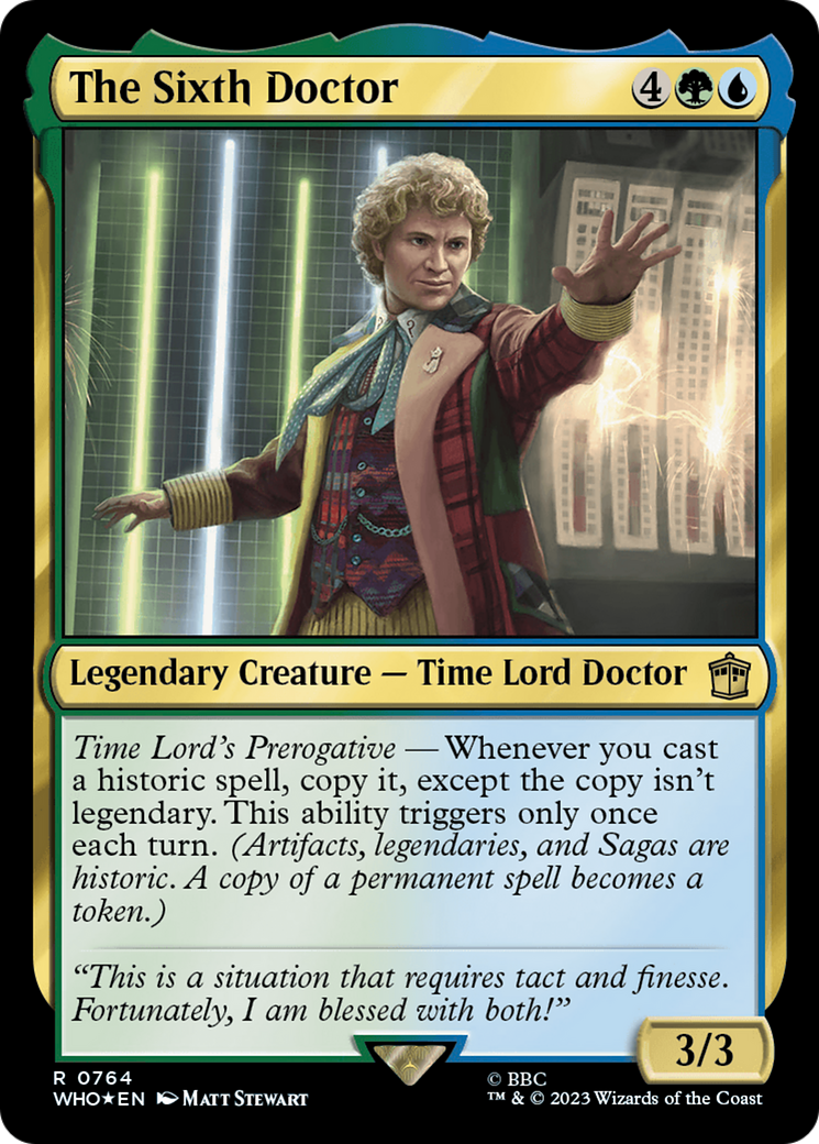 The Sixth Doctor (WHO-764) -  Foil