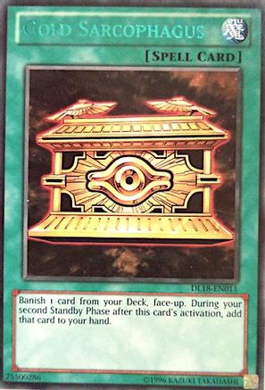 Gold Sarcophagus (Green) (DL18-EN011) - Duelist League Promo Unlimited