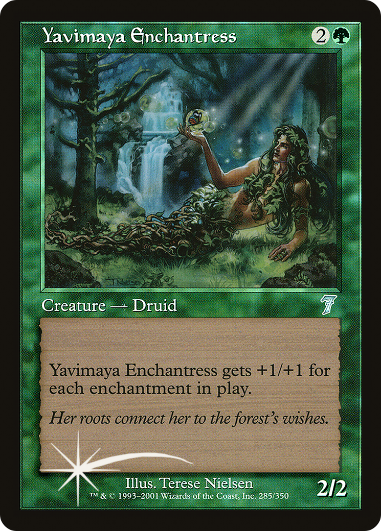 Yavimaya Enchantress (7ED-285★) -  Foil