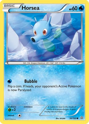 Horsea 30/160 - Reverse Holofoil