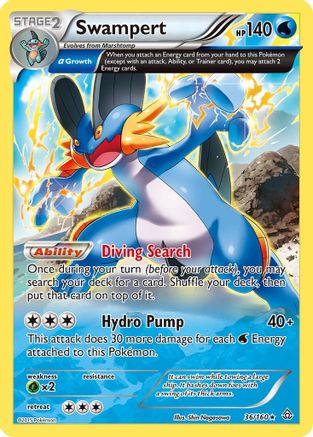 Swampert (Alpha) 36/160 - Holofoil