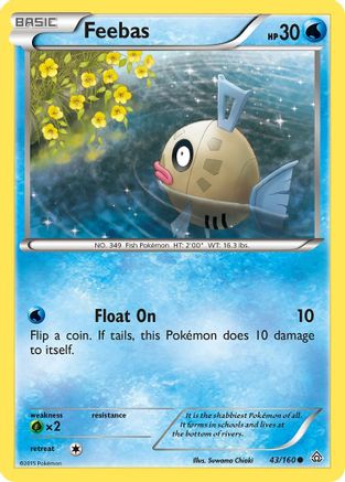 Feebas 43/160 - Reverse Holofoil