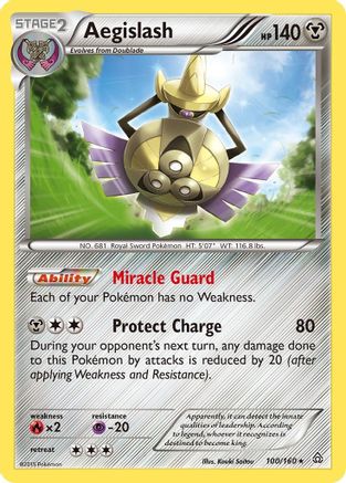 Aegislash 100/160 - Holofoil