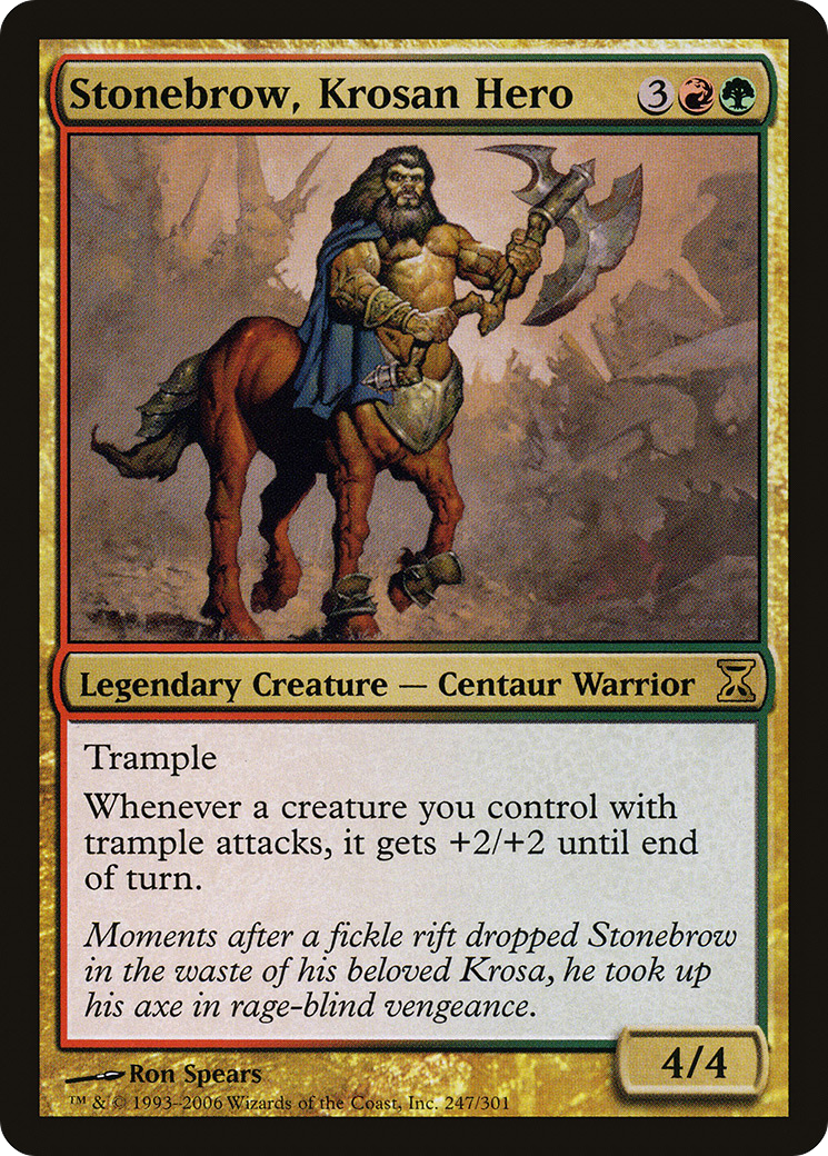 Stonebrow, Krosan Hero (TSP-247) -  Foil