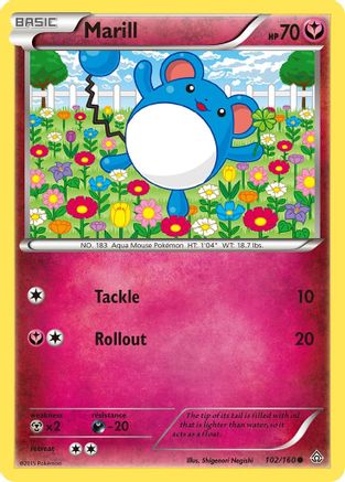 Marill 102/160 - Reverse Holofoil