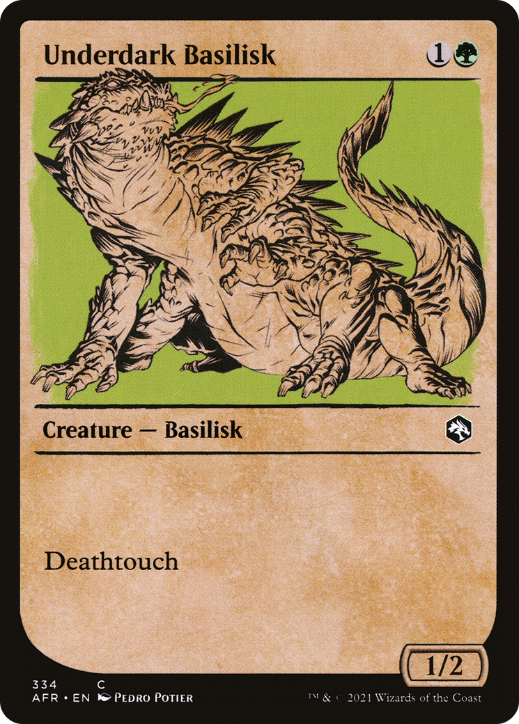 Underdark Basilisk (AFR-334) - : (Showcase) Foil