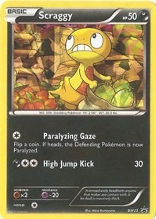 Scraggy - BW25 (Cracked Ice Holo) BW25 - Holofoil