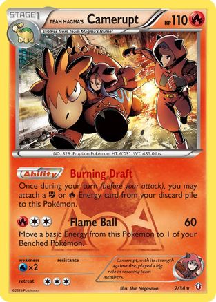 Team Magma's Camerupt 2/34 - Holofoil