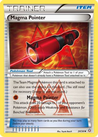 Magma Pointer 24/34 - Reverse Holofoil