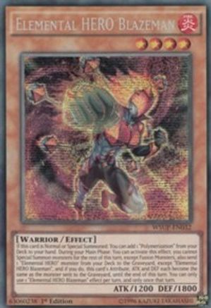 Elemental HERO Blazeman (WSUP-EN032) - World Superstars 1st Edition