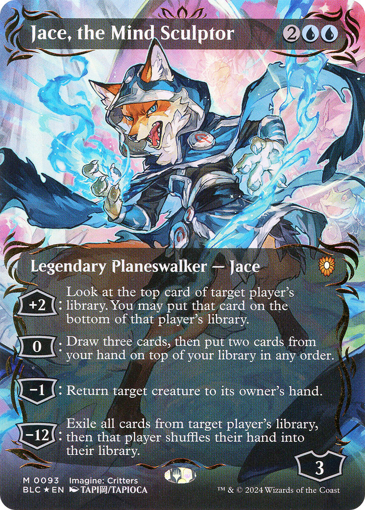 Jace, the Mind Sculptor (BLC-093) -  (Borderless) Foil