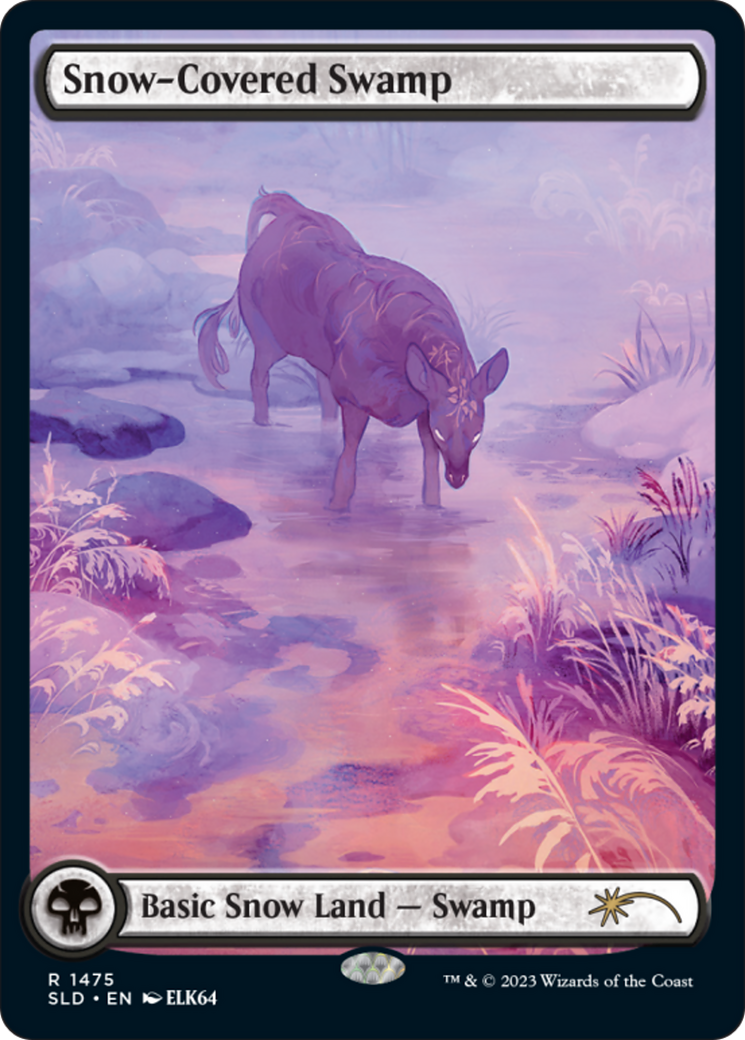 Snow-Covered Swamp (SLD-1475) - : (Full Art)