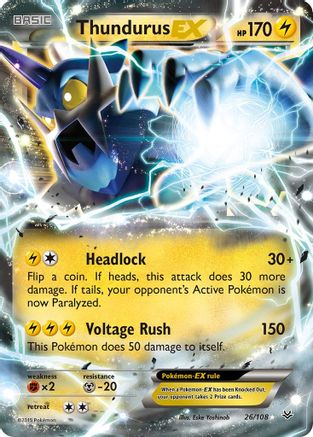 Thundurus EX 26/108 - Holofoil