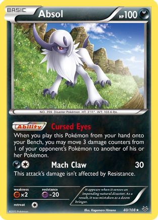 Absol 40/108 - Reverse Holofoil