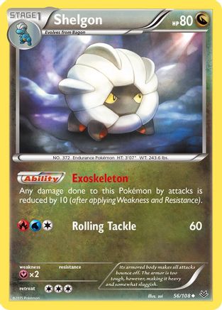 Shelgon 56/108 - Reverse Holofoil