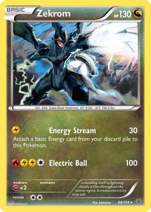 Zekrom 64/108 - Reverse Holofoil