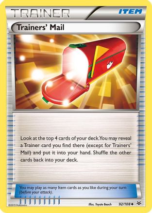 Trainers' Mail 92/108 - Reverse Holofoil