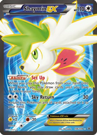 Shaymin EX (106 Full Art) 106/108 - Holofoil