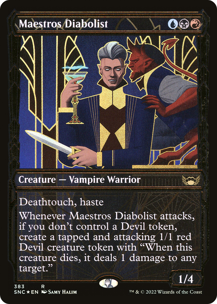 Maestros Diabolist (SNC-383) - : (Showcase) Foil