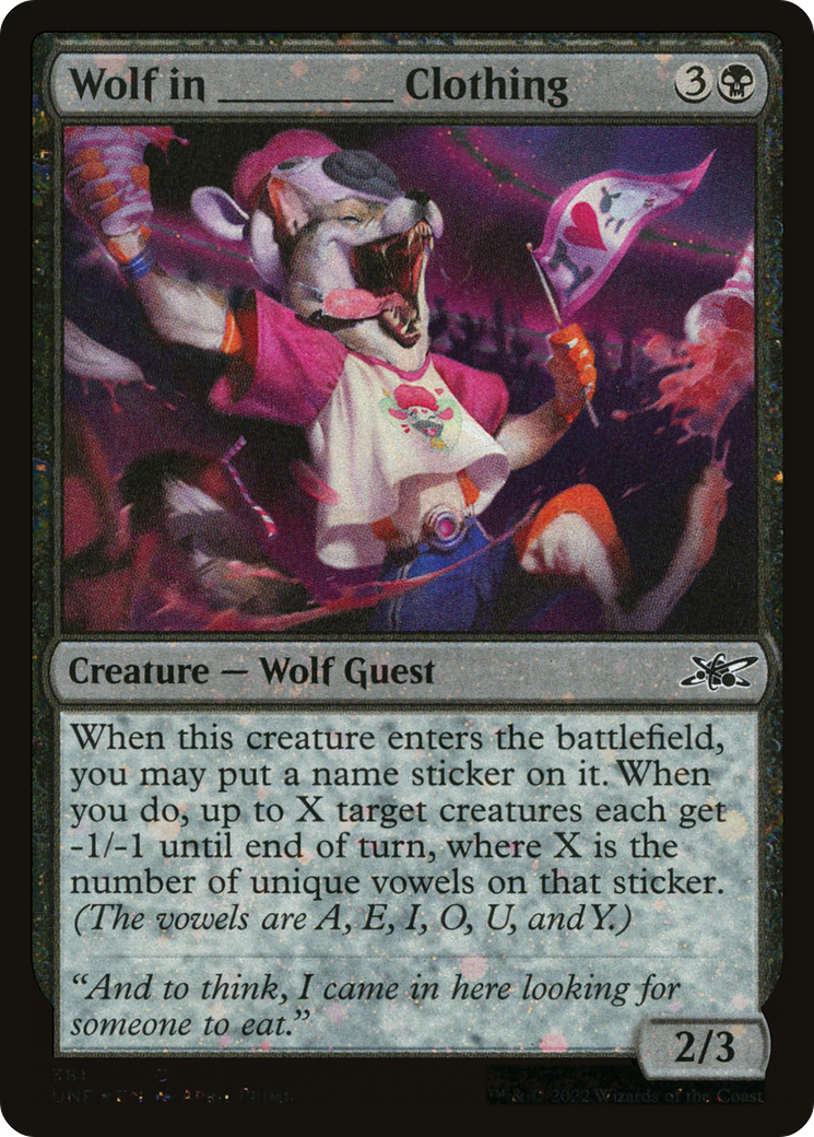 Wolf in _____ Clothing (UNF-381) -  Foil