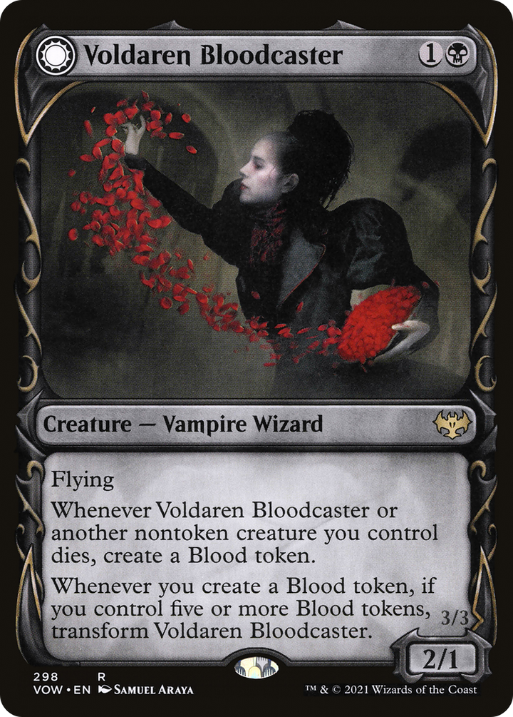 Voldaren Bloodcaster // Bloodbat Summoner (VOW-298) - : (Showcase, Double Faced Transform)