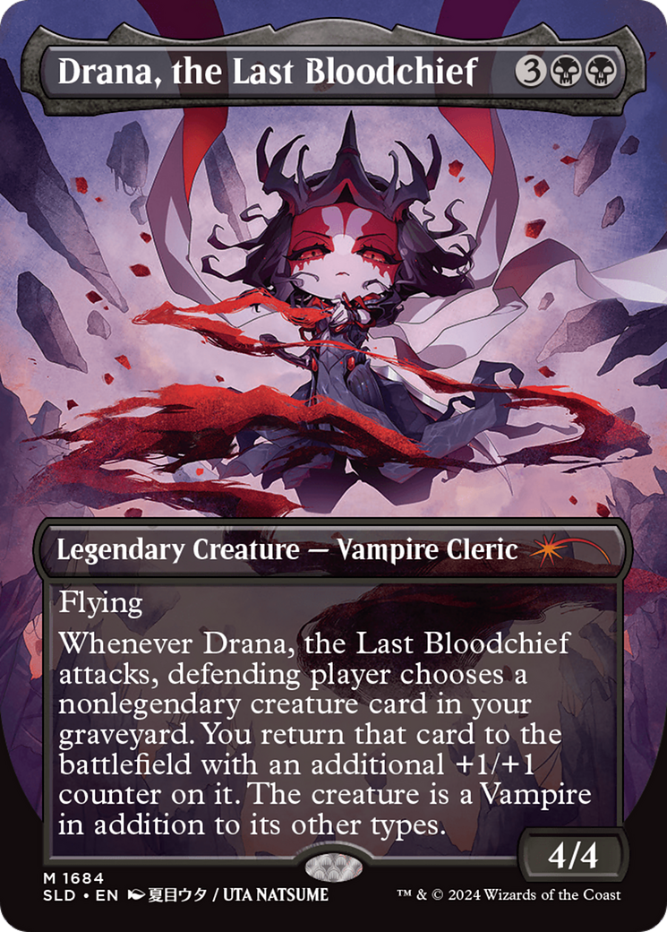 Drana, the Last Bloodchief (SLD-1684) -  (Borderless) Foil