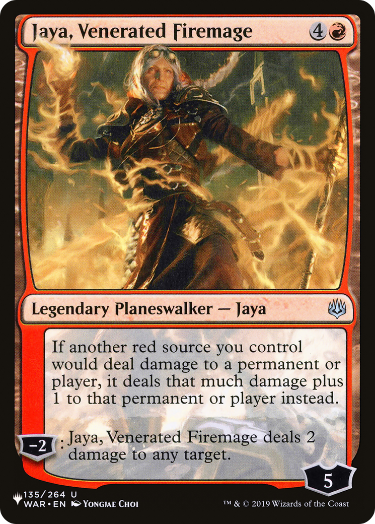 Jaya, Venerated Firemage (LIST-WAR-135) -