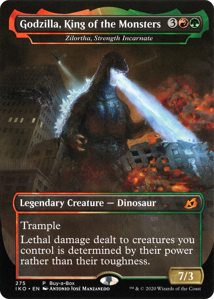 Zilortha, Strength Incarnate (BABP-275) -  / Godzilla, King of the Monsters (Borderless) Foil