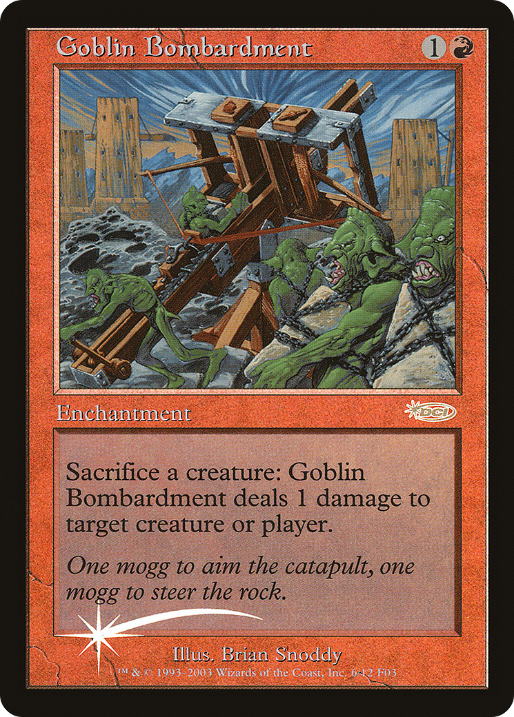 Goblin Bombardment (FNM-006) -  Foil