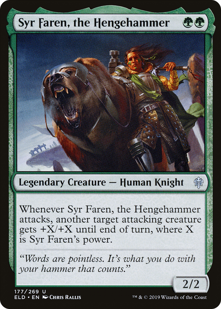 Syr Faren, the Hengehammer (ELD-177) -  Foil