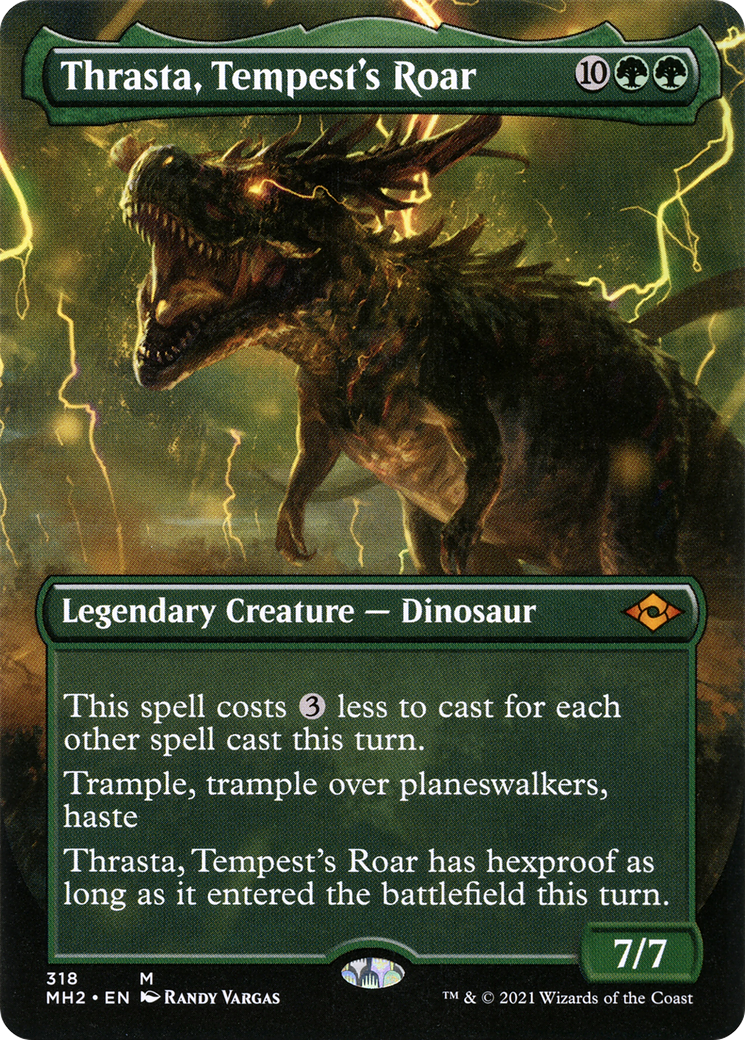 Thrasta, Tempest's Roar (MH2-318) -  (Borderless) Foil