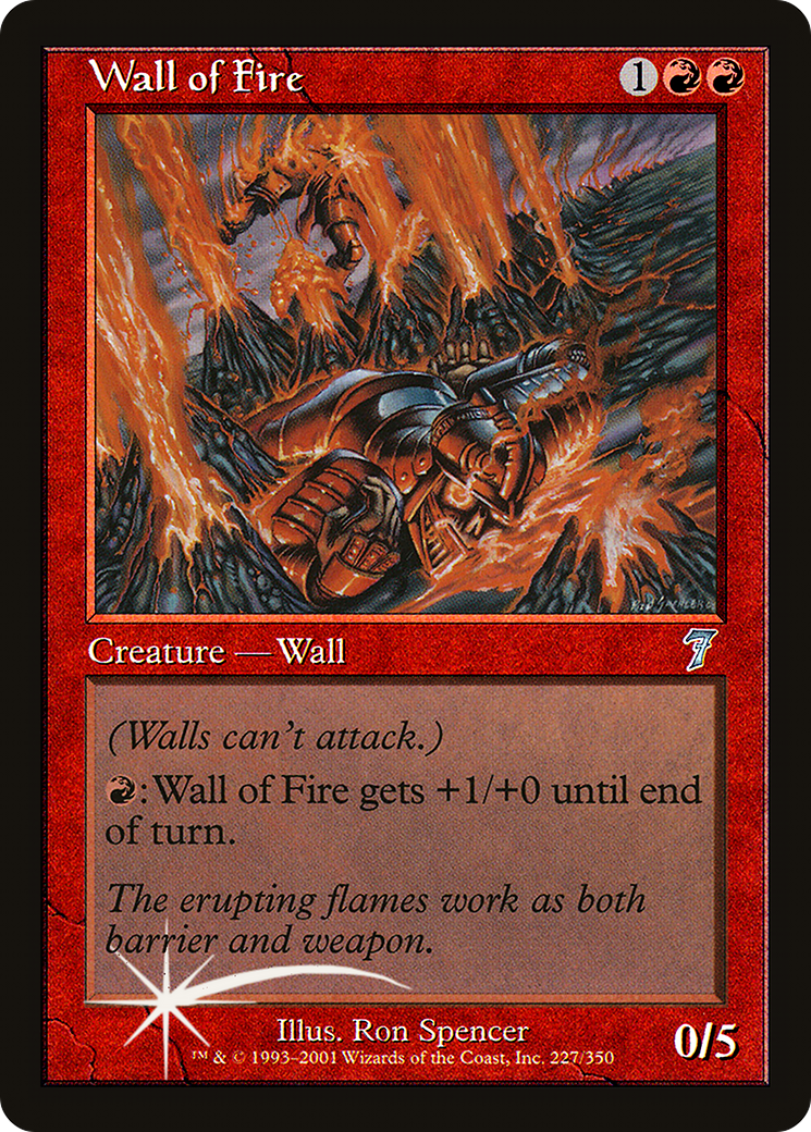 Wall of Fire (7ED-227★) -  Foil