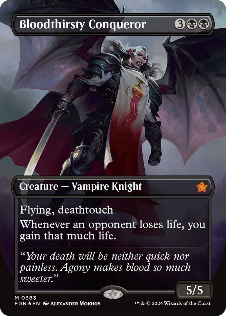 Bloodthirsty Conqueror (FDN-383) -  (Borderless) Foil