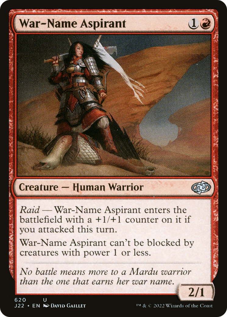 War-Name Aspirant (J22-620) -