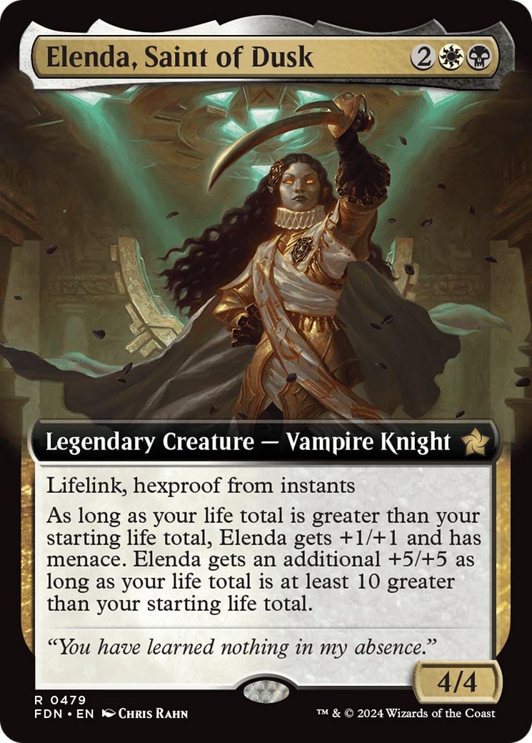 Elenda, Saint of Dusk (FDN-479) - : (Extended Art) Foil