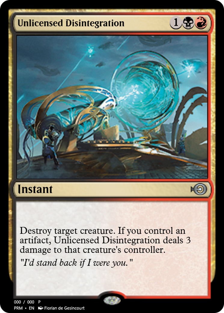 Unlicensed Disintegration (PRM-64430) -  Foil