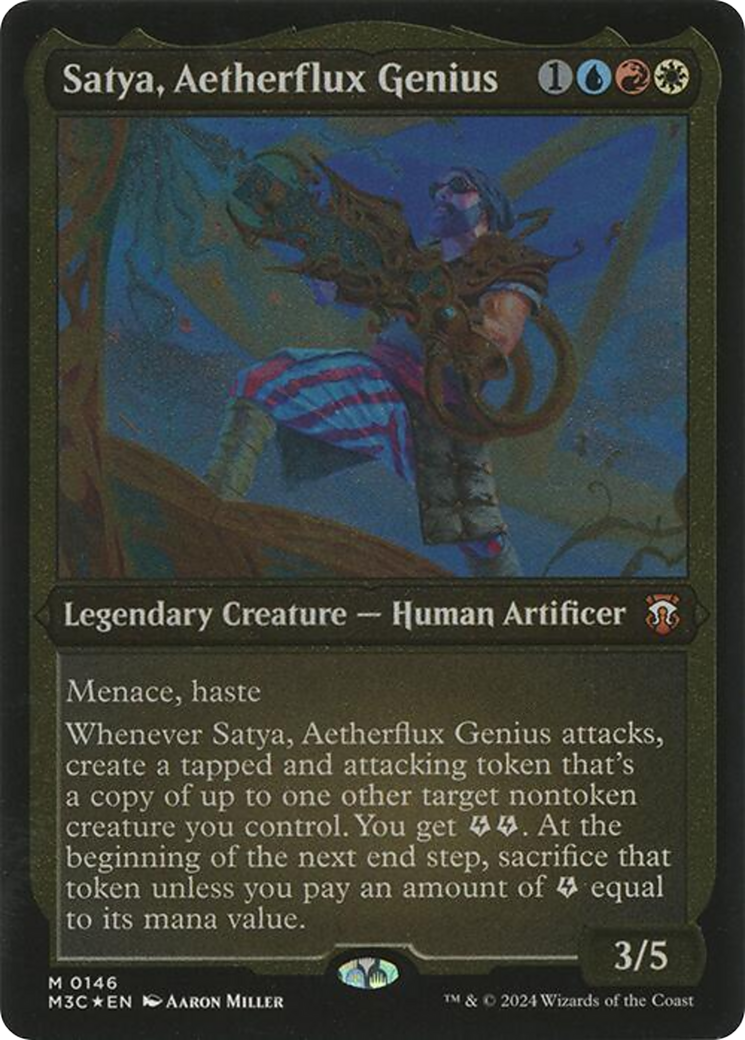 Satya, Aetherflux Genius (M3C-146) -  Etched Foil